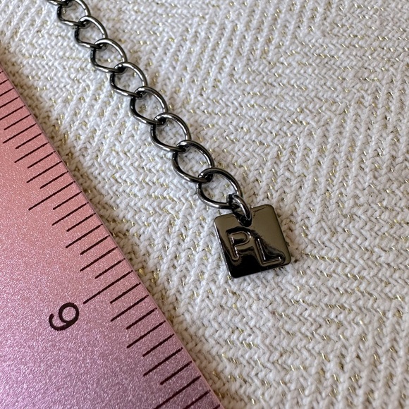 Jet Black CZ Impression Tennis Bracelet Set in Hematite by Park Lane Jewelry - Picture 7 of 8